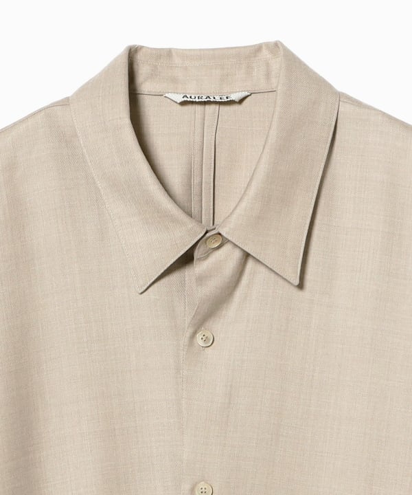 AURALEE / SUPER LIGHT WOOL SHIRT DRESS