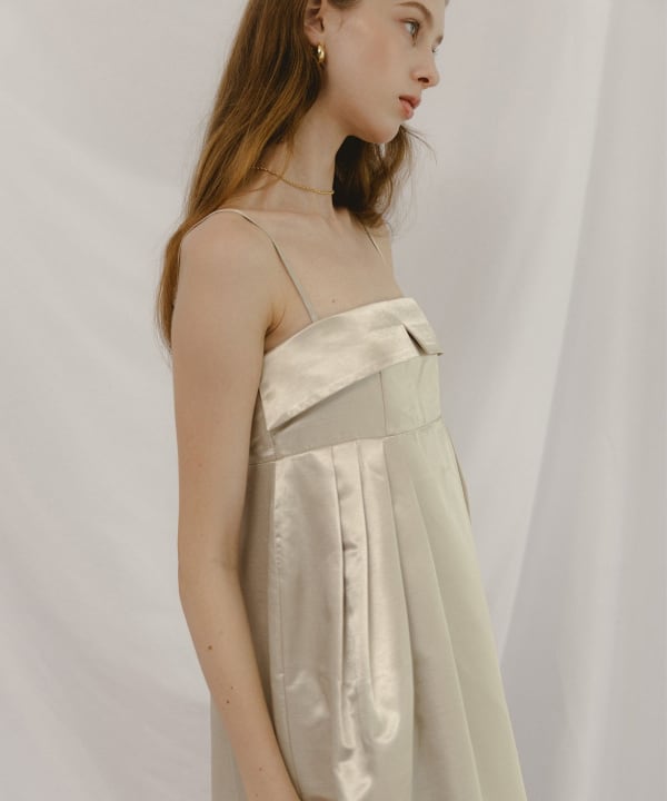 BEAMS SALON / シルキー サテン ドレス