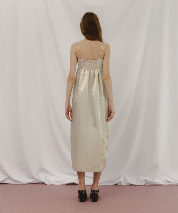 BEAMS SALON / シルキー サテン ドレス