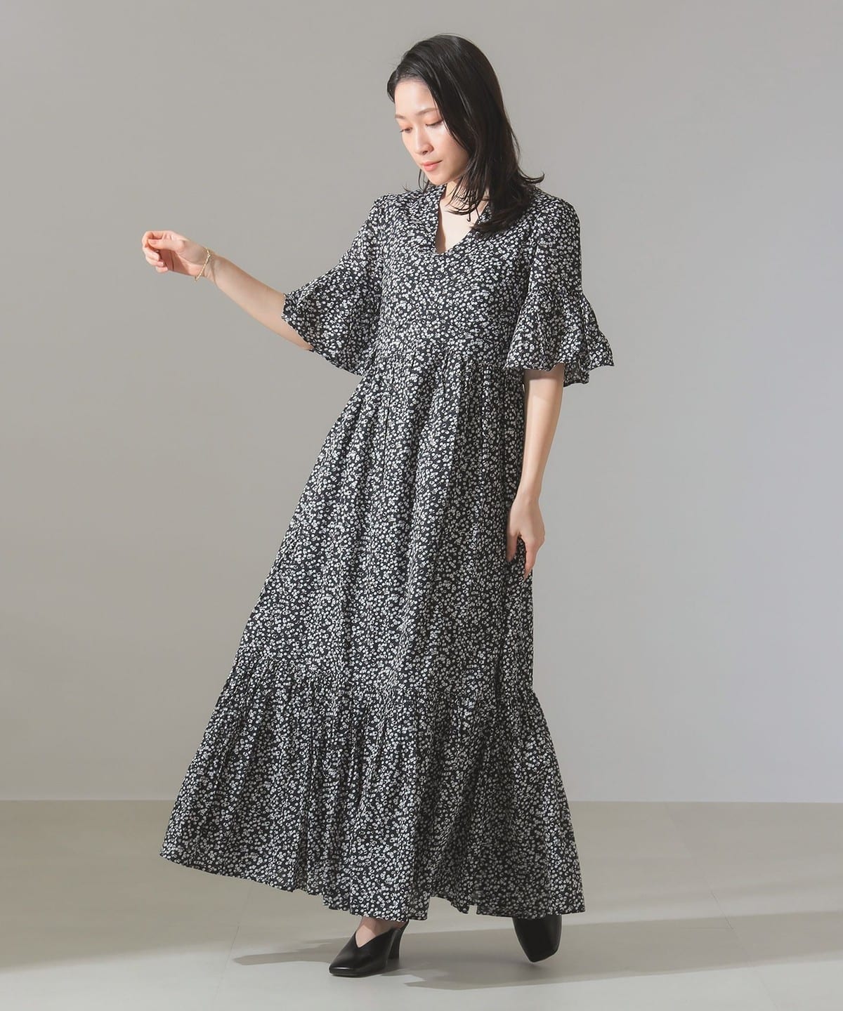 MARIHA ブラックドットマキシドレス MARIHA ブラックドットマキシドレス
