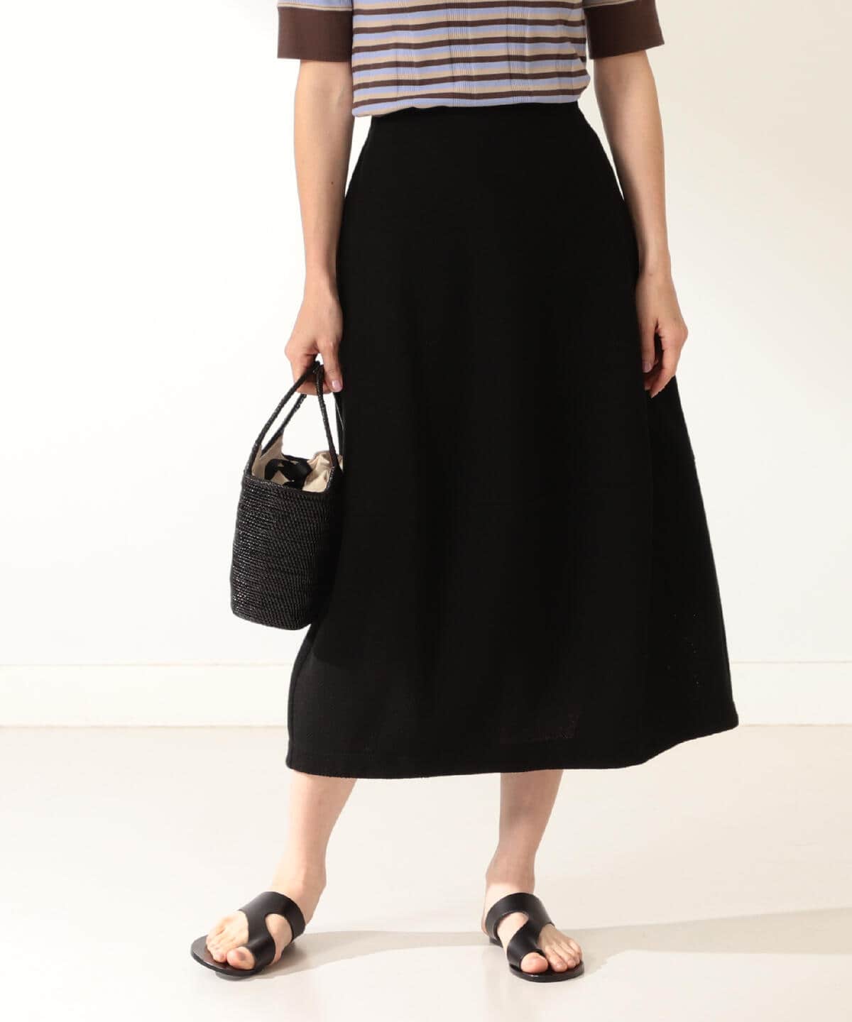 Demi-Luxe BEAMS  デミルクスラッセルメッシュ コクーンスカート