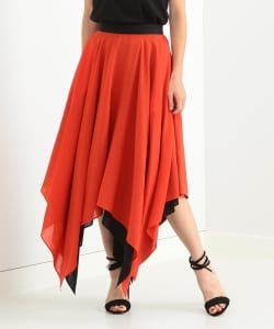 ▲CINOH / ウール ドレープスカート