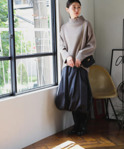 Demi-Luxe BEAMS / シャンブレー バルーンスカート