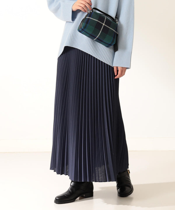 【2月末まで】Demi-Luxe  Beams ネイビー　プリーツスカート