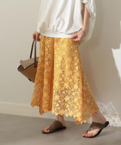 Demi-Luxe BEAMS / レース フレアスカート