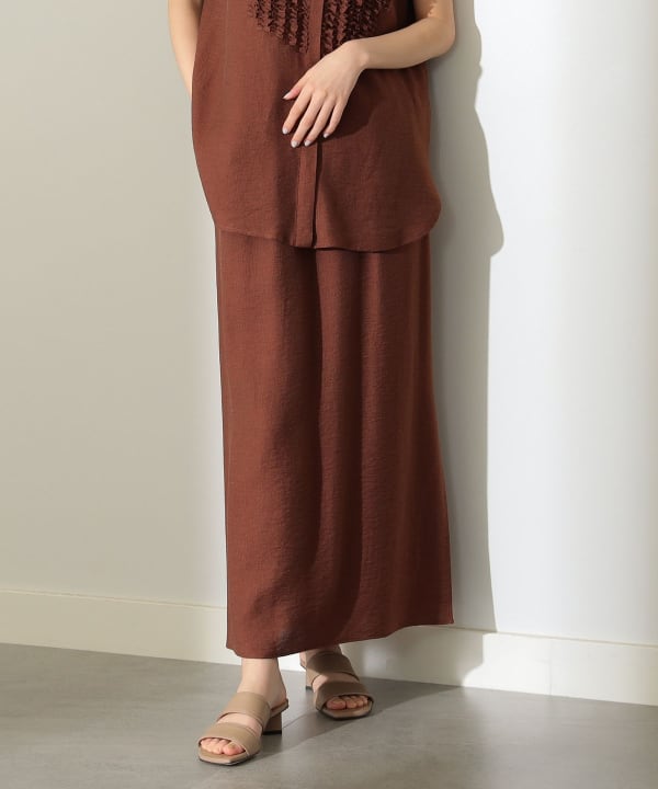Demi-Luxe BEAMS / フリルシャツ・ロングスカート　セット