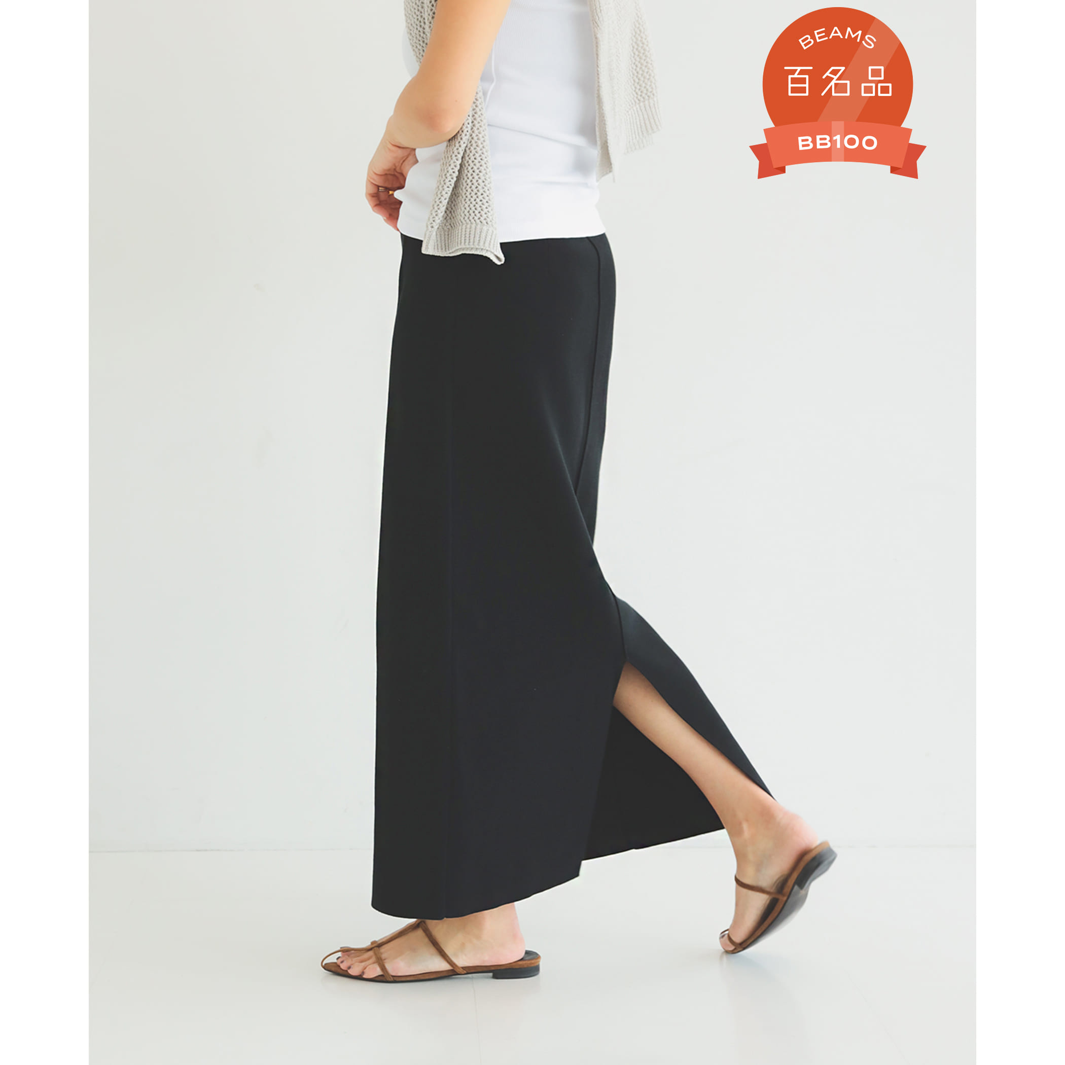 シンプル タイト ニットスカート .M スカート WOMEN BLACK 36 シンプル タイト ニットスカート .M スカート WOMEN BLACK 36