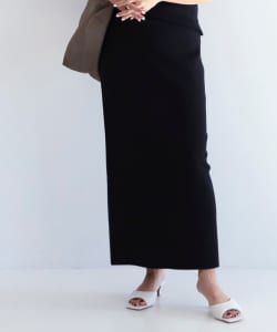 Demi-Luxe BEAMS / シンプル タイト ニットスカート .M