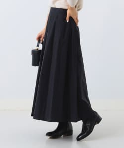 Demi-Luxe BEAMS / 女裝 透膚 份量 打褶 長裙