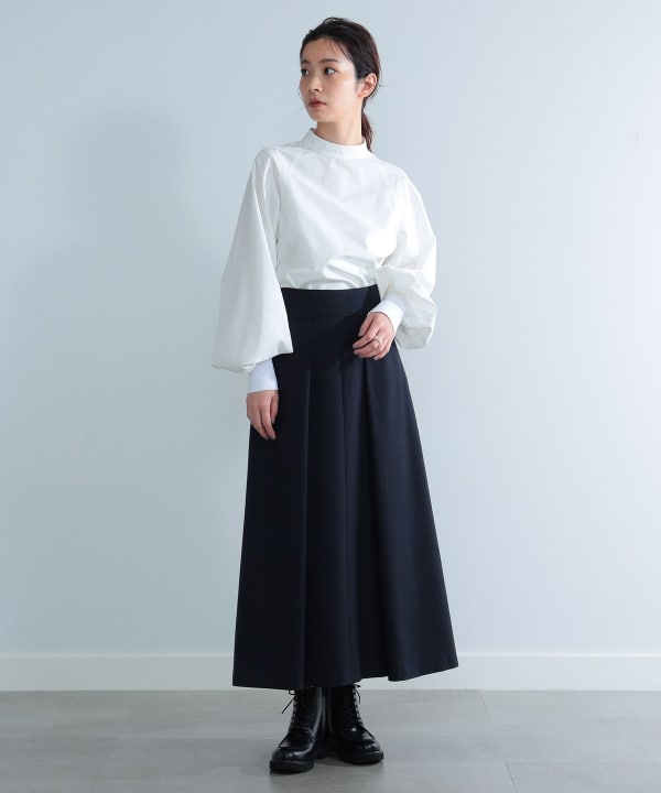 Demi-Luxe BEAMS (Demi-Luxe BEAMS) AK+1 / Wool Mix Dry Caluse Skirt