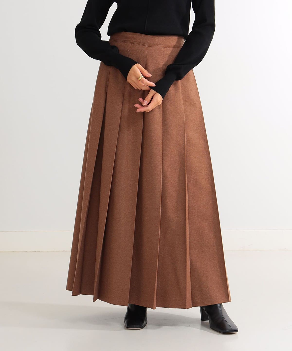 Demi-Luxe BEAMS（デミルクス ビームス）AURALEE / SUPER FULLING TWILL PLEATED SKIRT（スカート  マキシ・ロング丈スカート）通販｜BEAMS