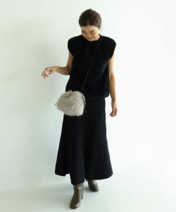 Demi-Luxe BEAMS / 女裝 彈性 羅紋 傘狀 長裙