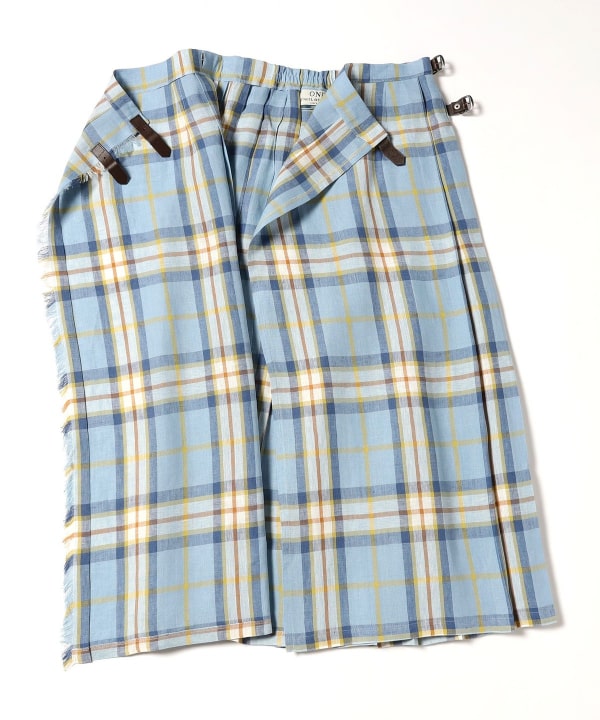 美品】オニールオブダブリン / ビームスボーイ別注 麻 ロング キルト