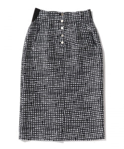 ROOM NO.8 / ブロック ジャカード タイトスカート