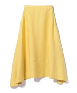 MADISONBLUE / MI-MOLLET LINEN FLARE SKIRT