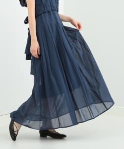 ELIN / オーガンザ プリーツマキシスカート