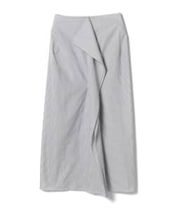 STUDIO NICHOLSON / ストライプ フォールドスカート