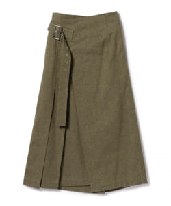 INSCRIRE / ウールリネン タックマキシスカート