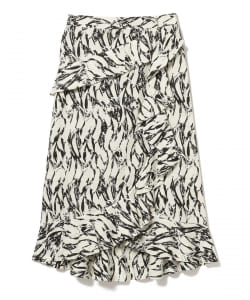 DEREK LAM / プリント ラッフルスカート