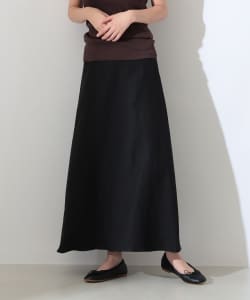 リネン シンプルロングスカート .M