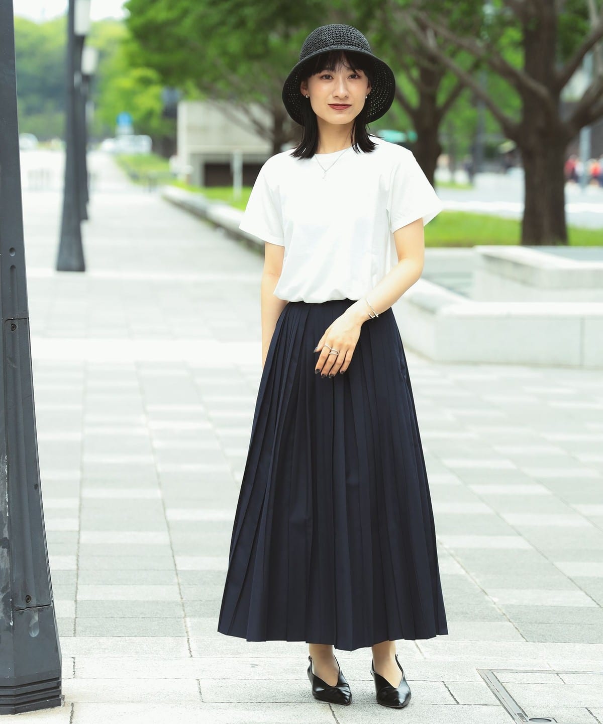 Demi-Luxe BEAMS Demi-Luxe BEAMS Tuck Skirt (Skirt, Maxi Demi-Luxe BEAMS Demi-Luxe BEAMS Tuck Skirt (Skirt, Maxi