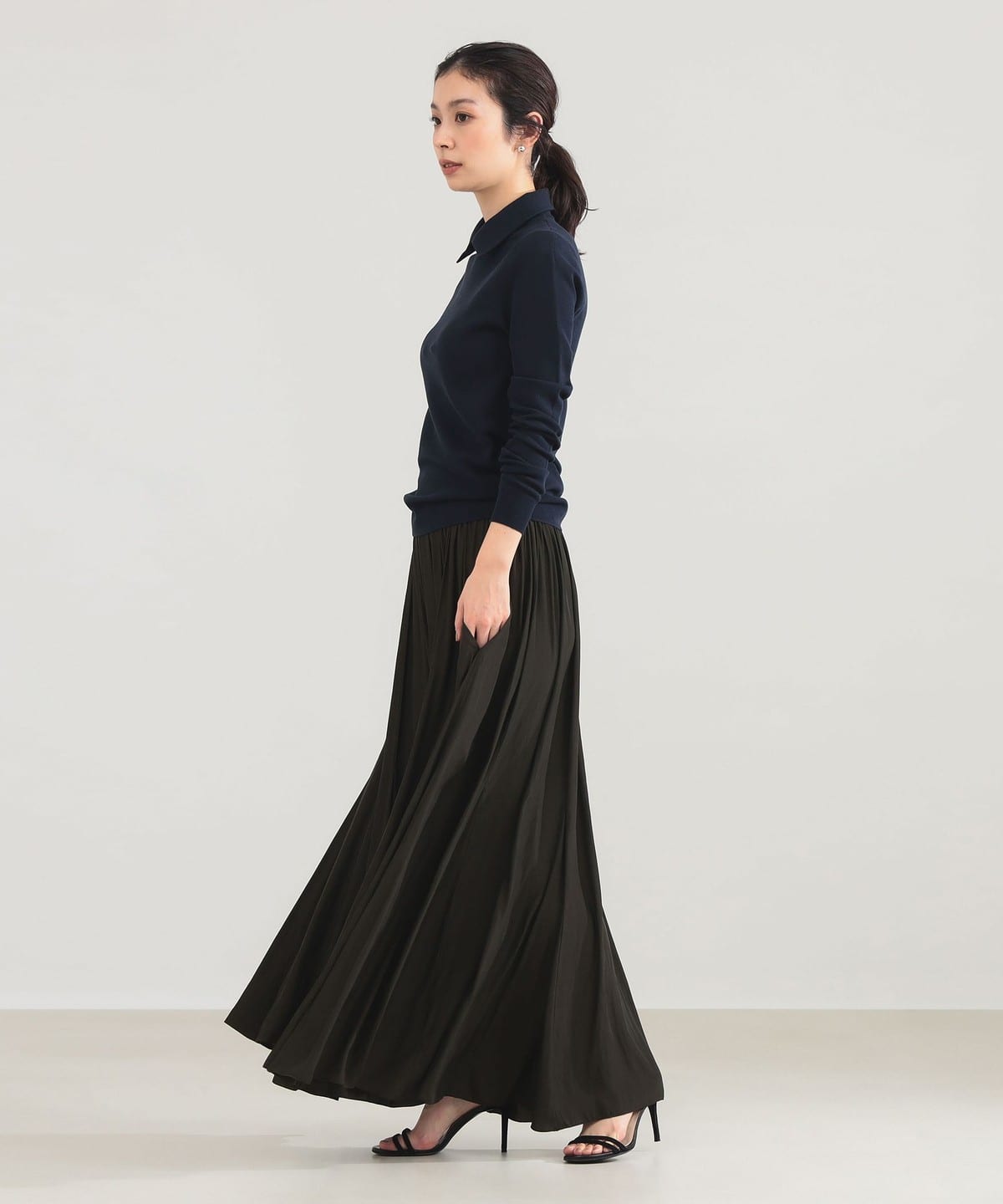 Demi-Luxe BEAMS AK+1 / アンブレラ スカート36 ブラック Demi-Luxe BEAMS（デミルクス ビームス）AK+1 / アンブレラ スカート