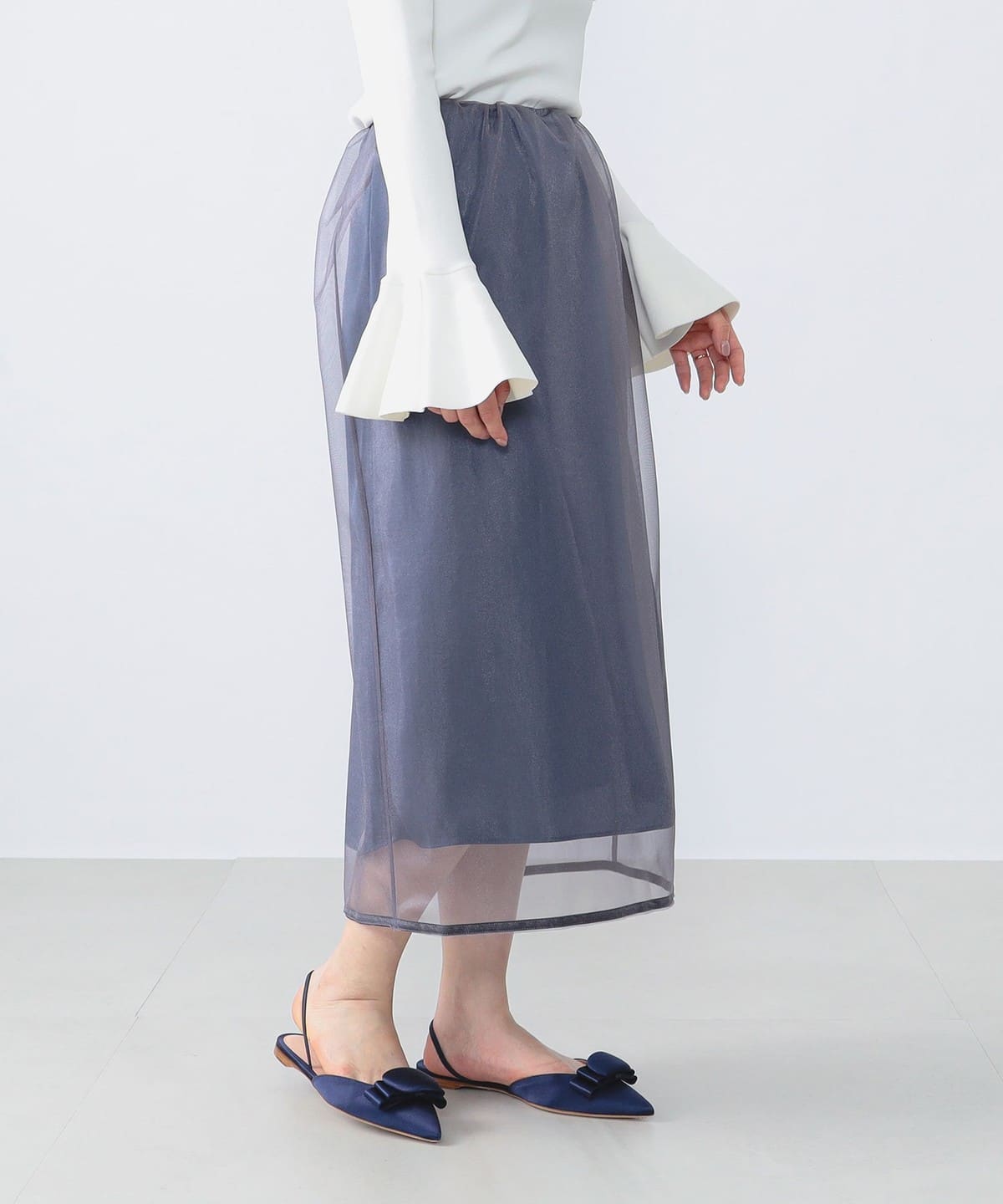 トリコット チュール スカート スカート WOMEN BLUE GREY 36 トリコット チュール スカート スカート WOMEN BLUE GREY 36