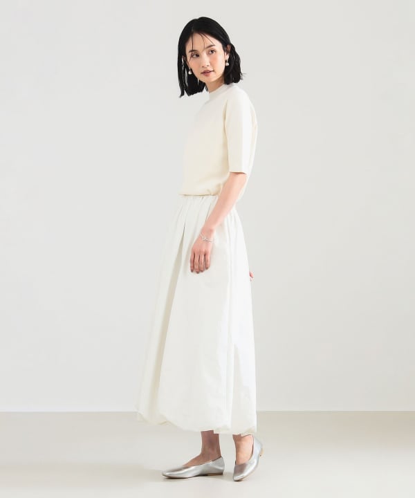 Demi-Luxe BEAMS シャンブレー　バルーン　スカート　定価25300 Demi-Luxe BEAMS シャンブレー バルーン スカート 定価25300