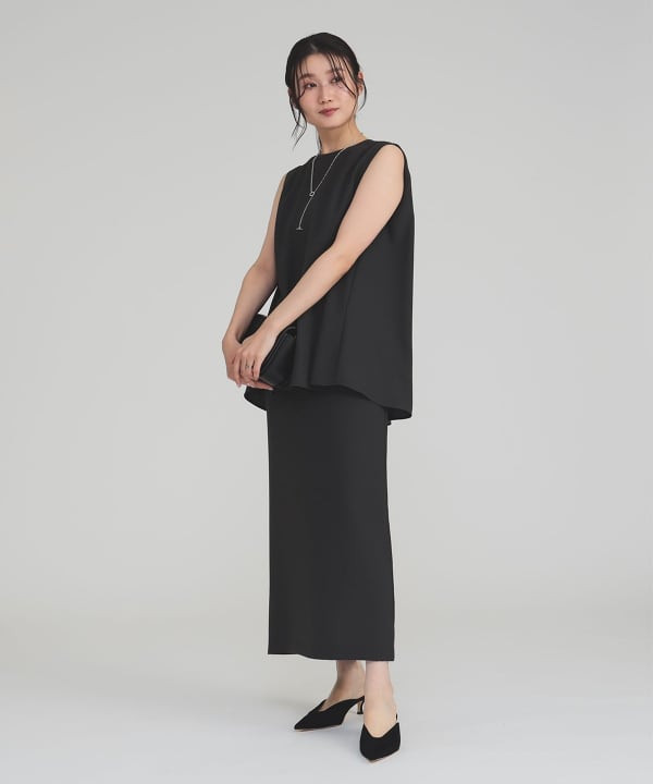 20-60代 人気ファッションブランド Demi-Luxe BEAMS Demi-Luxe BEAMS I-line skirt (skirt, maxi トップス