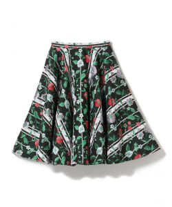 VASSILIS ZOULIAS × Demi-Luxe BEAMS / 別注 フラワーボーダー ジャカードスカート