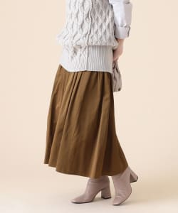 Demi-Luxe BEAMS / レーヨンコットン ボリュームスカート