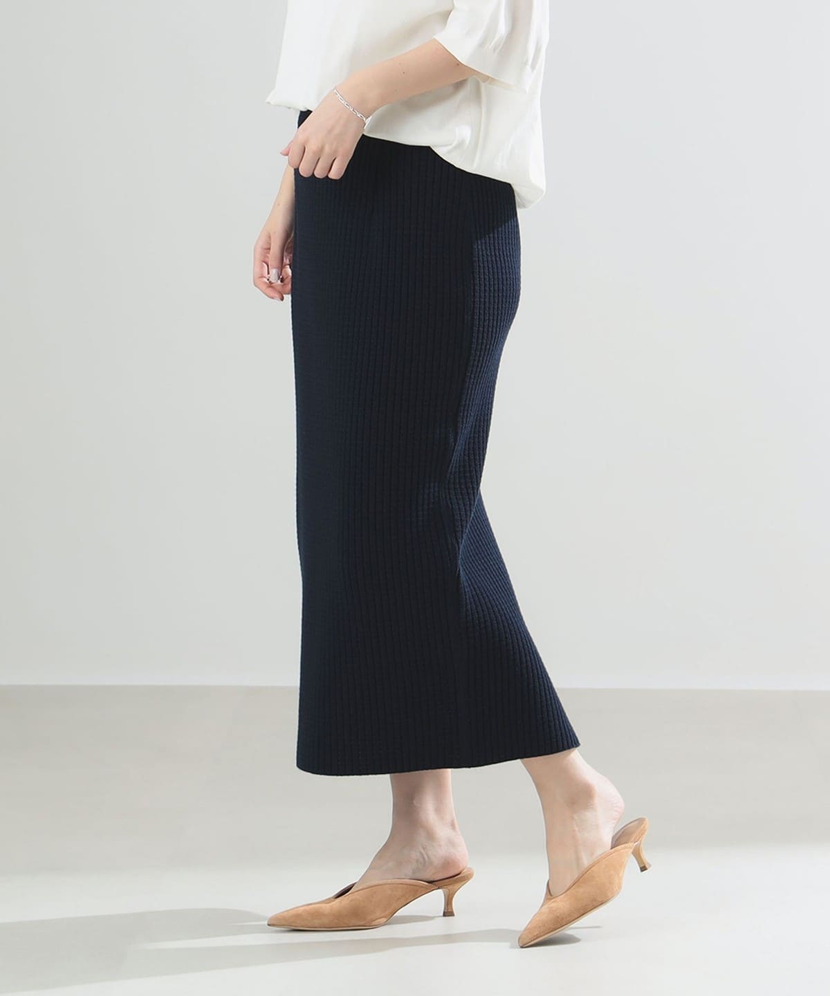 AK+1 エーケーワン / ワッフルニット スカート スカート WOMEN NAVY 36 AK+1 エーケーワン / ワッフルニット スカート スカート WOMEN NAVY 36