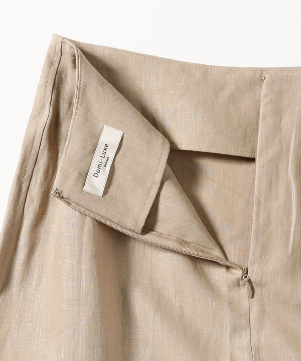 Demi-Luxe BEAMS｜リネン シンプルロングスカート .M | Rakuten