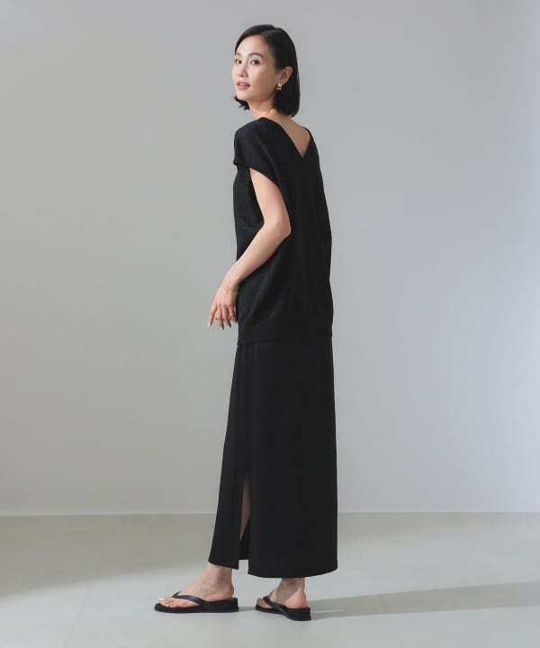 Demi-Luxe BEAMS (Demi-Luxe BEAMS) Washi Cotton Tight Skirt