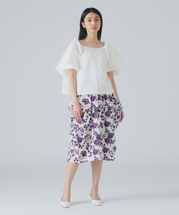 support surface/サポートサーフェス】BELTED SKIRT/ベルテッド