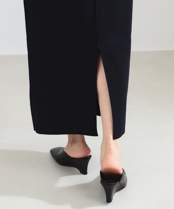 Demi-Luxe BEAMS シンプル タイト ニットスカート .M 36 Demi-Luxe BEAMS（デミルクス ビームス）【新色発売】シンプル