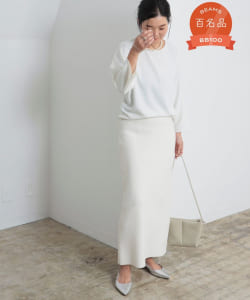 シンプル タイト ニットスカート .M