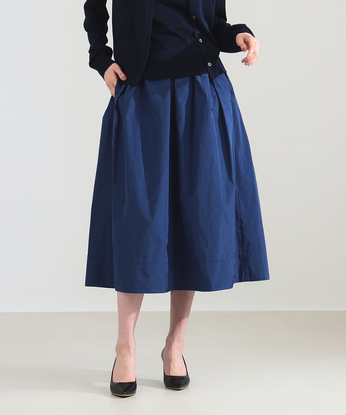 ランダム タック フレアスカート スカート WOMEN NAVY 36 ランダム タック フレアスカート スカート WOMEN NAVY 36