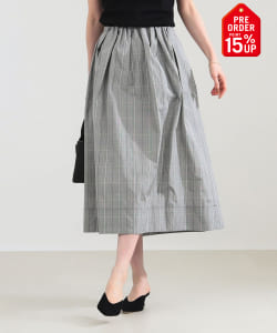【+15%ポイントUP】ランダム タック フレアスカート