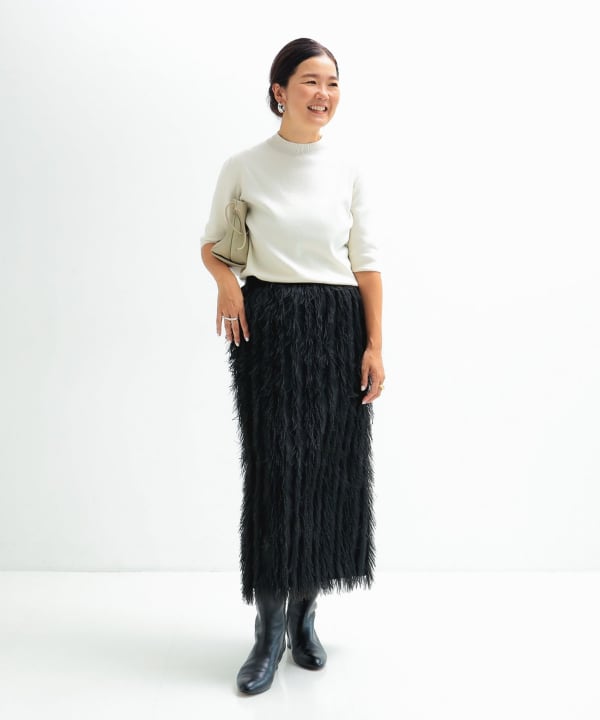 Demi-Luxe BEAMS（デミルクス ビームス）フェザー ジャガード