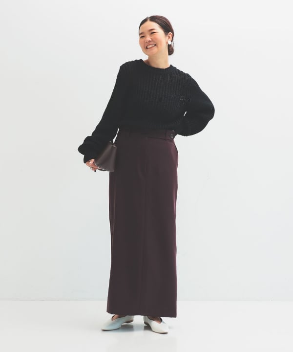 Demi-Luxe BEAMS (Demi-Luxe BEAMS) Low Waist Lady Skirt .M (Skirt