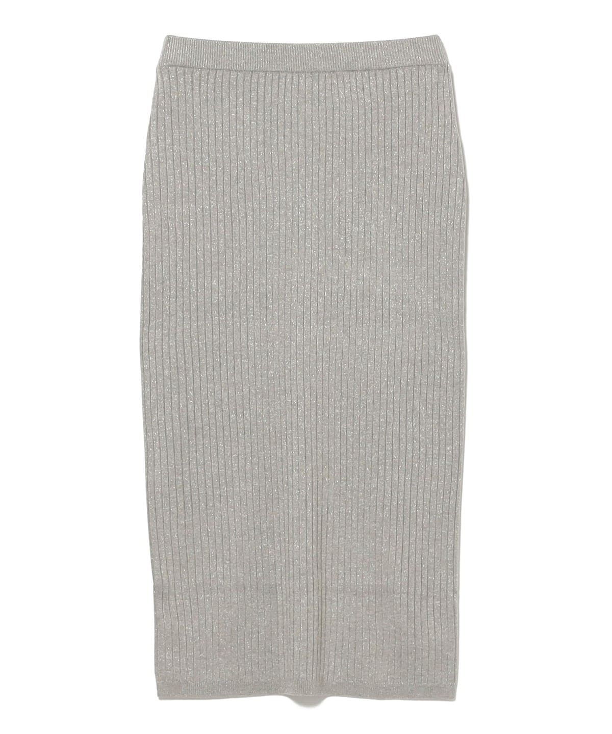 three dots スリードッツ / ラメ リブ スカート スカート WOMEN GREY S three dots スリードッツ / ラメ リブ スカート スカート WOMEN GREY S