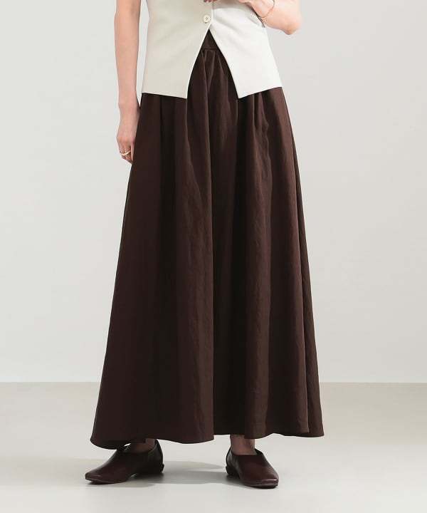 美品 デミルクス ビームス 2.7万 花柄マキシスカート ギャザースカート A Demi-Luxe BEAMS（デミルクス ビームス）の「Demi-Luxe BEAMS