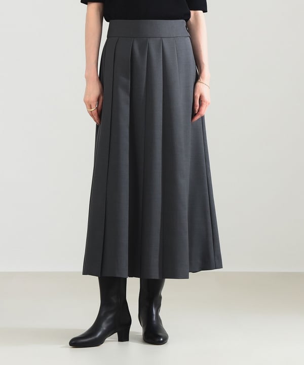美品 BEAMS RBS ビームス ロング アシンメトリー プリーツ スカート Demi-Luxe BEAMS（デミルクス ビームス）アシンメトリー