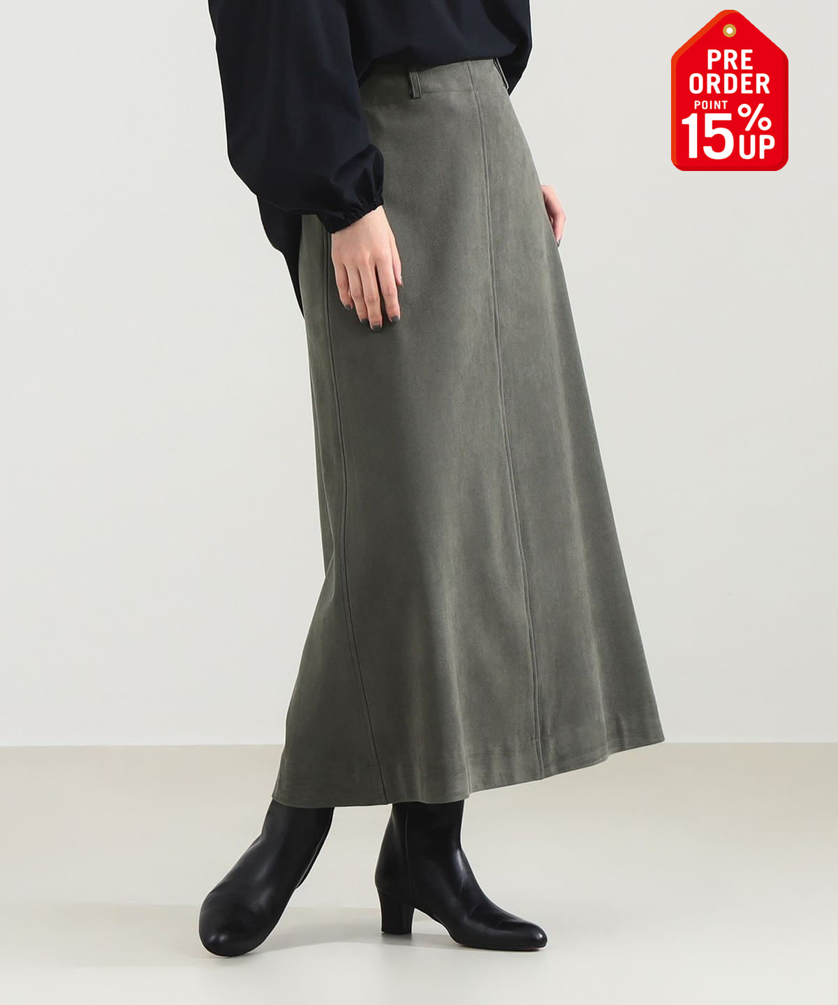 【+15%ポイントUP】フェイクスエード フレアスカート スカート WOMEN OLIVE 38 【+15%ポイントUP】フェイクスエード フレアスカート スカート WOMEN OLIVE 38