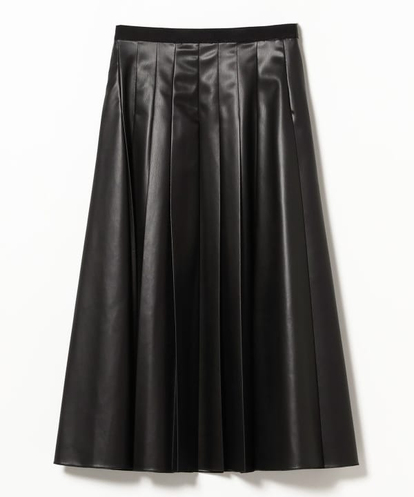 EFFE BEAMS（エッフェ ビームス）フェイクレザー プリーツスカート