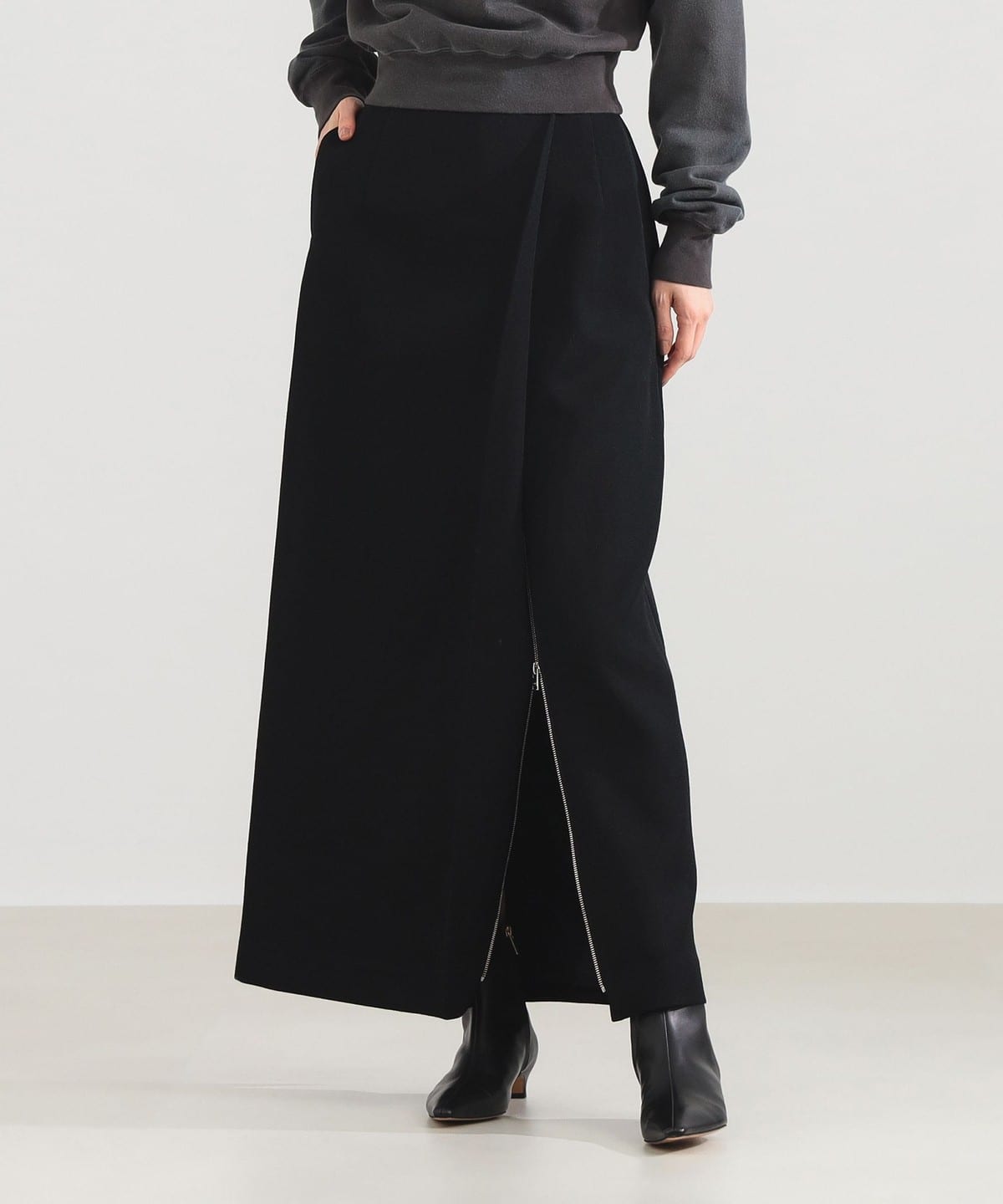 1564 Demi-Luxe BEAMS ストレッチウール スカートスーツ Demi-Luxe BEAMS（デミルクス ビームス）ダブルクロス スカート