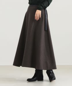 【+15%ポイントUP】AK+1 / ウール チェック フレアスカート