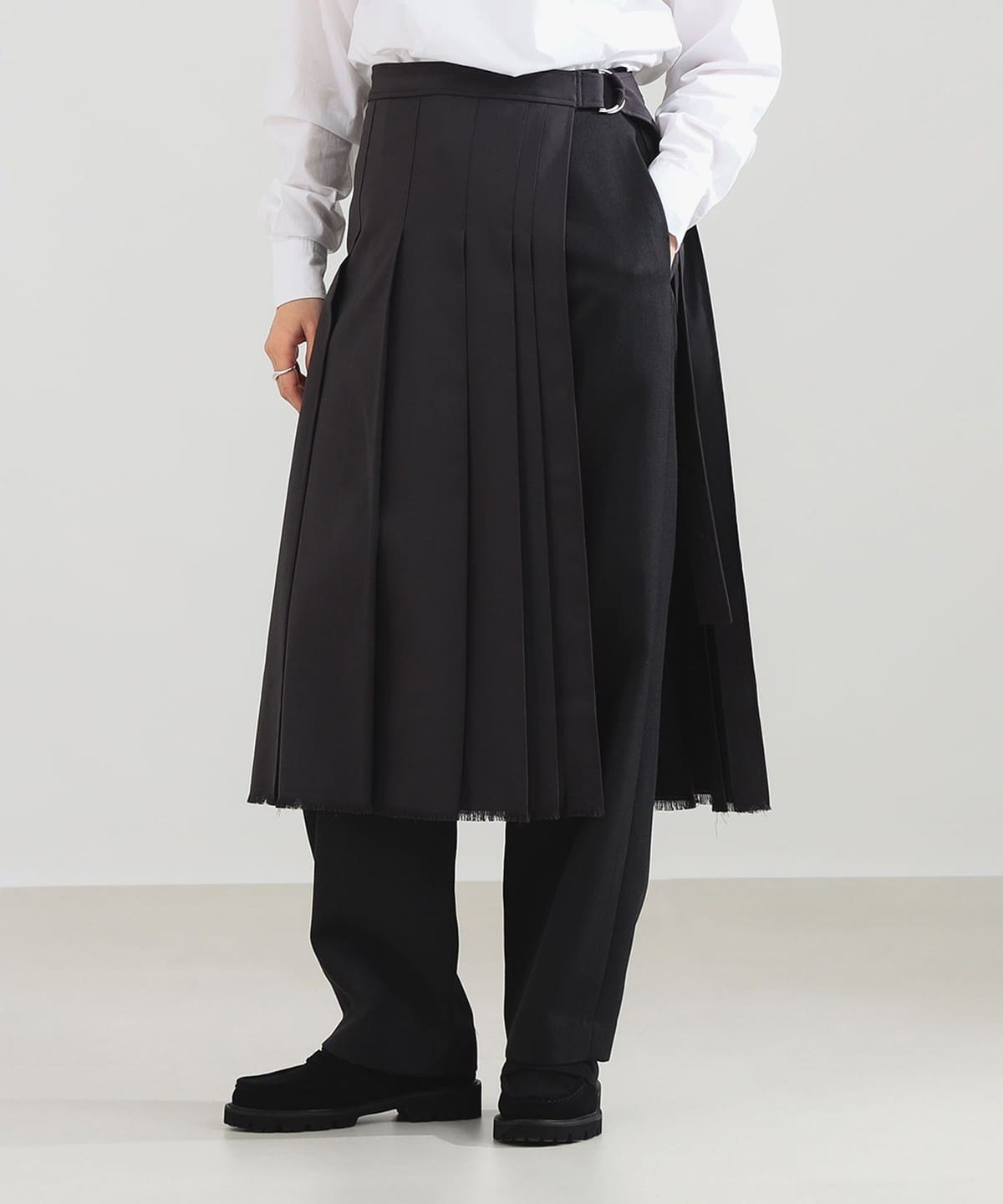 1564 Demi-Luxe BEAMS ストレッチウール スカートスーツ Demi-Luxe BEAMS（デミルクス ビームス）ダブルクロス スカート