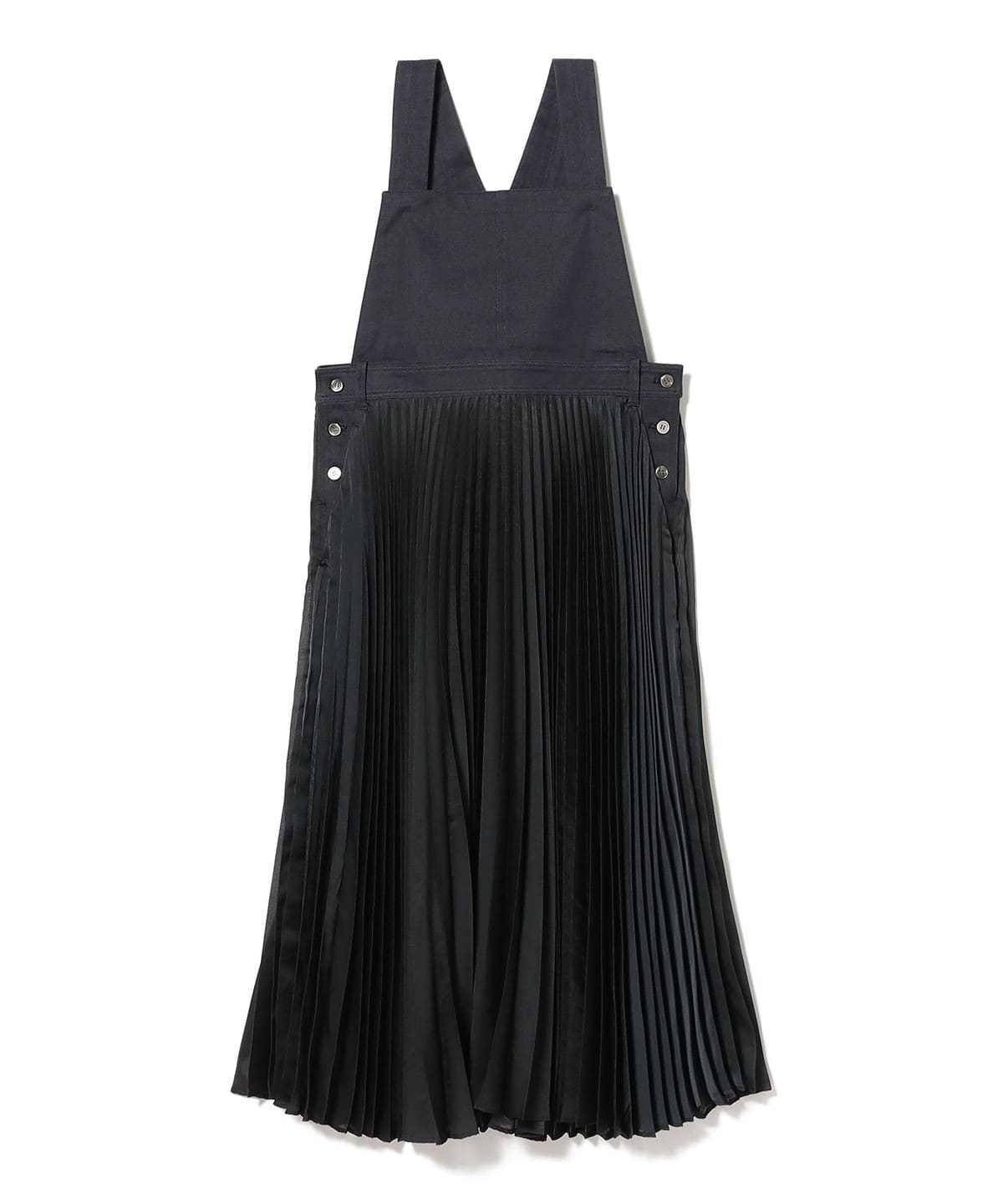 T-mat Masaki-Paris ティー マット マサキ パリ / プリーツ サロペットスカート ワンピース WOMEN INDIGO×BLACK 1 T-mat Masaki-Paris ティー マット マサキ パリ / プリーツ サロペットスカート ワンピース WOMEN INDIGO×BLACK 1